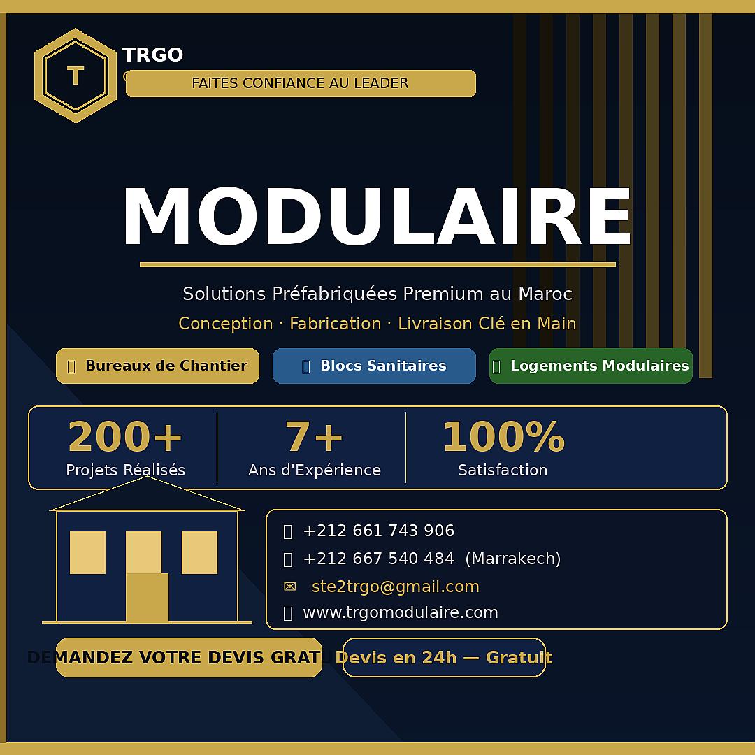 Réalisation TRGO — Chantier modulaire